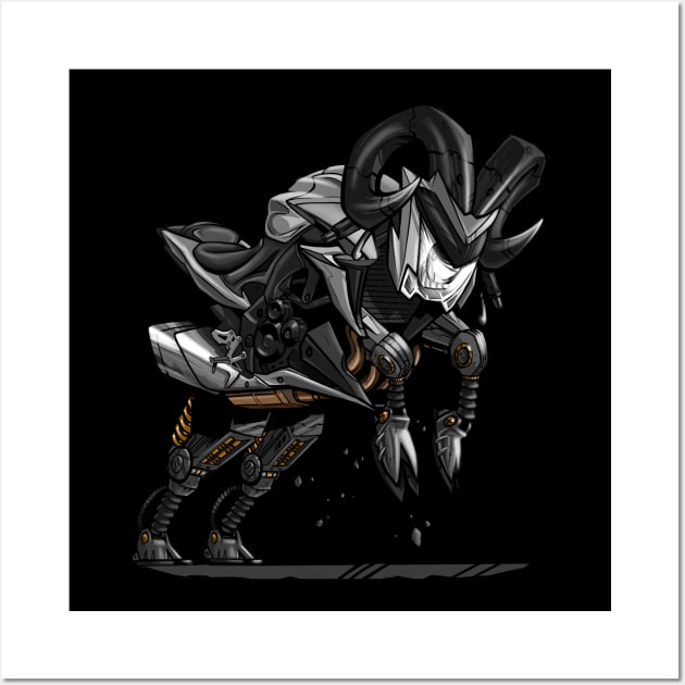 Suzuki GSX S1000 Goat Wall Art by MOTORIND